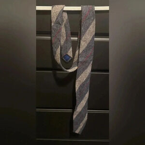 Vintage Craigmill Shetland 100% Pure New Wool Scotland Tan Brown Red Blue Plaid